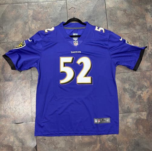 Baltimore Ravens Ray Lewis #52 Purple Throwback NFL Jersey