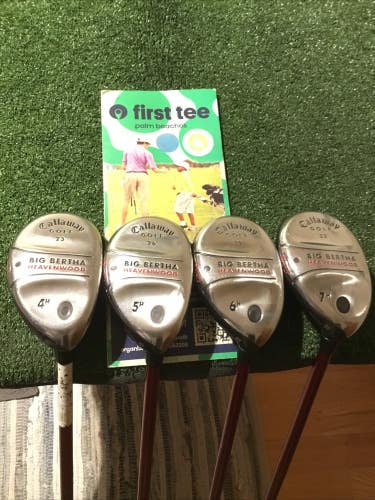 Callaway Big Bertha Heavenwood Hybrids Set (4H-7H) Seniors Light Graphite (READ)