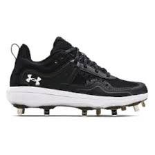 Black Women's Size M 9.0 (W 10.0) Under Armour Low Top Metal (Used)