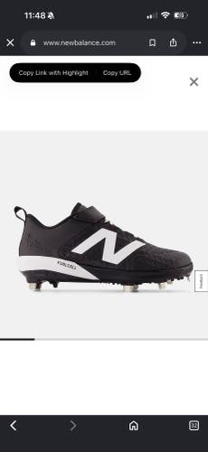New Balance 4040 Low Top Metal (New) Black Men's Size M 8.5 (W 10) worn once!