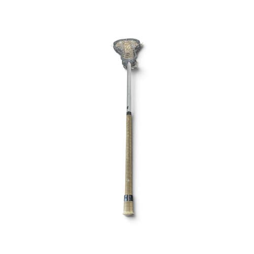 Used STX Strike King Mens Complete Lacrosse Stick Attack/Midfield Silver 11735-S000370914