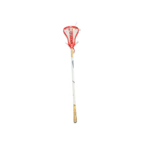Used STX 7075 Mens Complete Lacrosse Stick Attack/Midfield Red/Silver 11735-S000370915