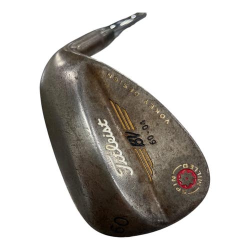 Used Titleist Vokey Spin Milled 60 Degree Wedge Right Handed Steel 11735-S000370678