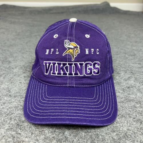 Vintage Minnesota Vikings Mens Hat Snap Back Cap Purple White NFL Football 90s