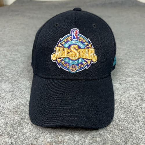 New Orleans Hornets Mens Hat Flex Large Cap NBA All Star Black Basketball 2008
