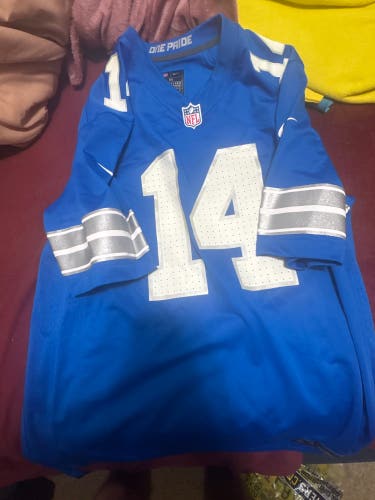 Used Nike Men’s Detroit Lions Amon Ra St Brown Blue Jersey-Size-Medium