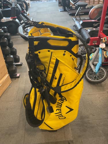 Used Callaway STAND BAG Mens Stand Bag Yellow 11614-S000246366