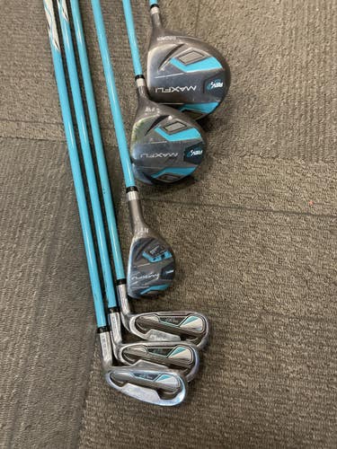 Used Maxfli REV 3 Jr Package Set RH Turquoise 6 Piece 11614-S000246349