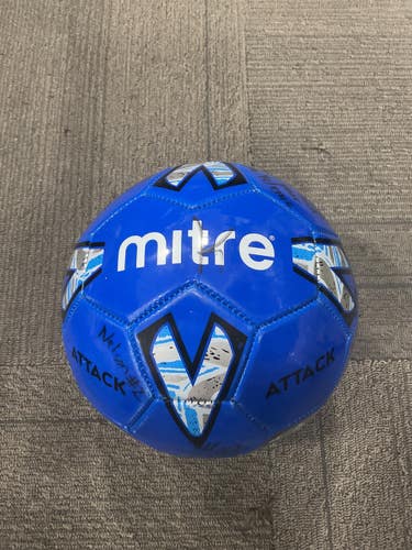Used Mitre ATTACK BLUE All Size Soccer Ball Royal Blue 5 11614-S000246324