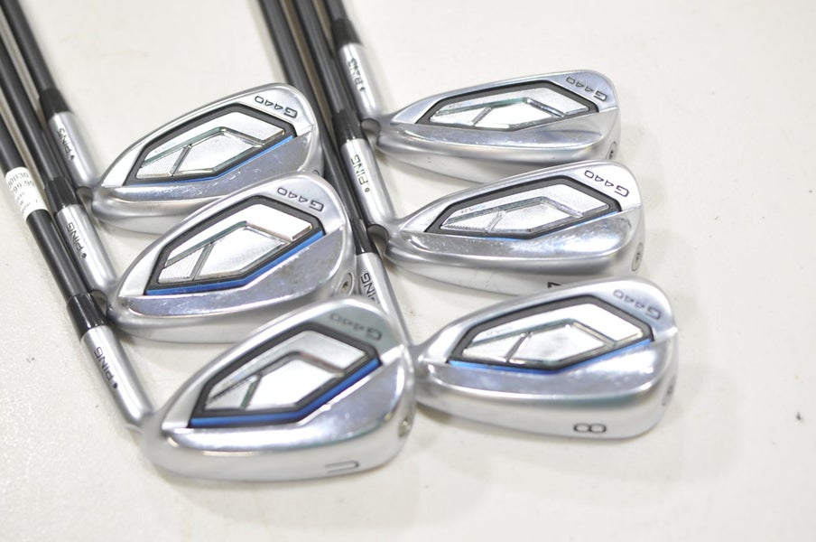 Ping G440 6-W, UW Iron Set Regular Flex Right Alta CB AWT Graphite Black #230030