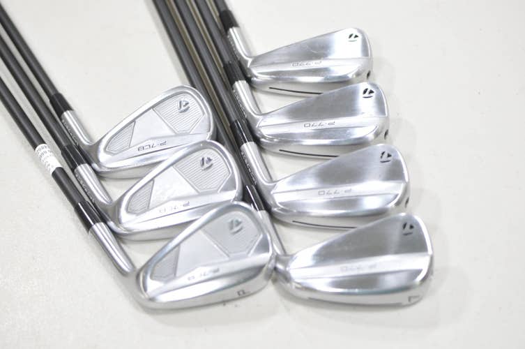TaylorMade P7CB/P770 2025 4-PW Iron Set Stiff Flex RH REAX 75g Graphite #229887