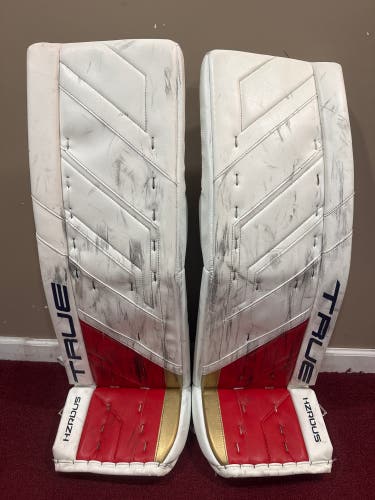 36+1 True HZRDUS 9x4 Goalie Leg Pads Pro Stock Item#CH4X