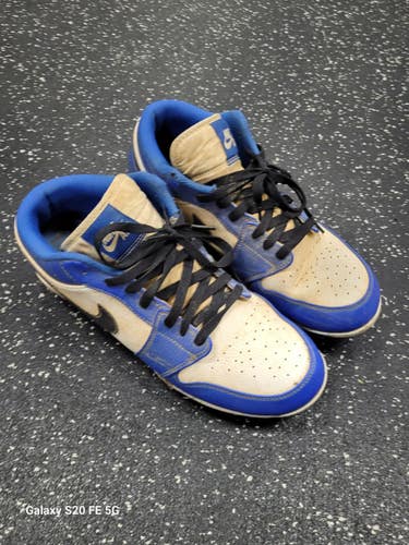 Used Nike AIR JORAN BASEBALL CLEATS BB/SB Cleats Clear And Royal Blue Senior 11.5 11849-S000045503