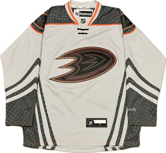 Anaheim Ducks Blank Cross Check Fashion Reebok NHL Hockey Jersey Size M
