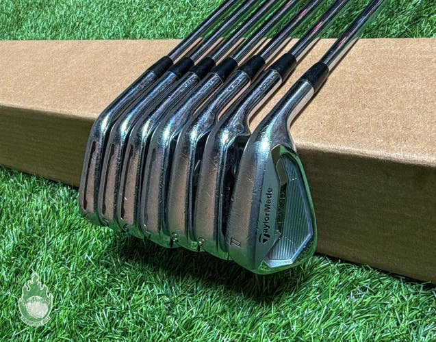 Used RH TaylorMade PSi Tour Forged Irons 4-PW Tour 120g Stiff Steel Golf Set