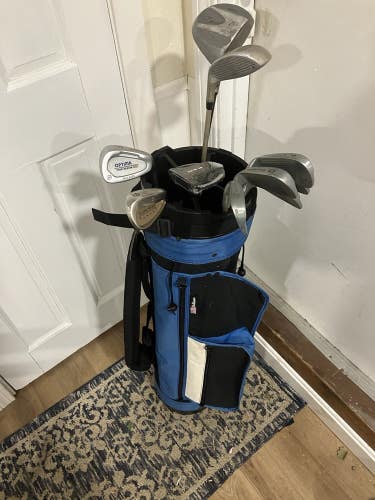 Ladies Complete Golf Club Set & Bag, + New Putter, Right Handed, Good Condition