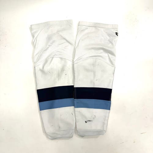 5 Pack - Used Game Socks White QMJHL (CHL)