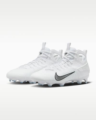 Nike Huarache 9 Elite LAX FD0088-101 Men's White Black Lacrosse Cleats DDK2189