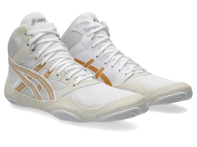 Asics Snapdown 4 1081A058-100 Sneakers Men's White Gold Wrestling Shoes DDK2220