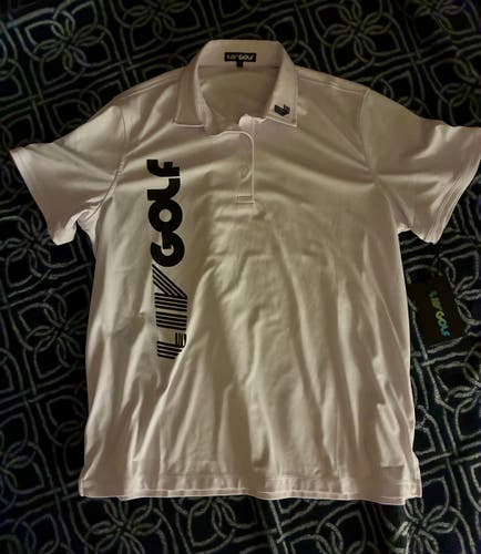 LIV Golf White Polo Shirt – Large - New With Tags