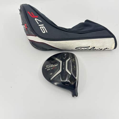 Titleist 917 F2 15* 3 Wood Head RH Headcover Fairway Wood Used Golf Club