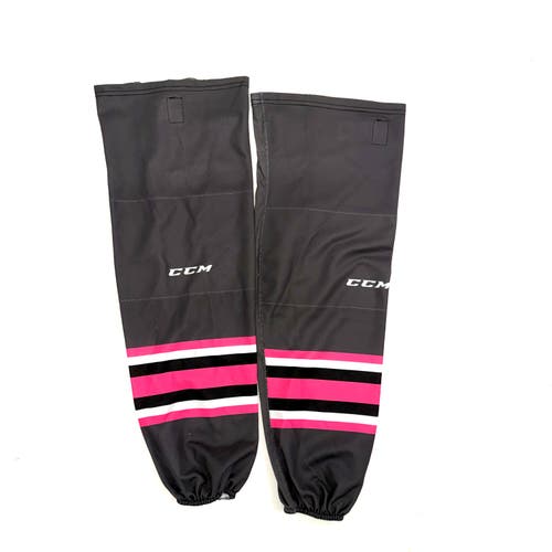 5 Pack - Used Game Socks Grey+Pink QMJHL (CHL)