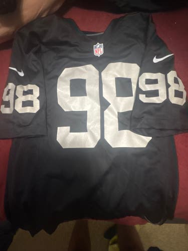 Black Medium Men's Nike Las Vegas Raiders Maxx Crosby Jersey (Used)