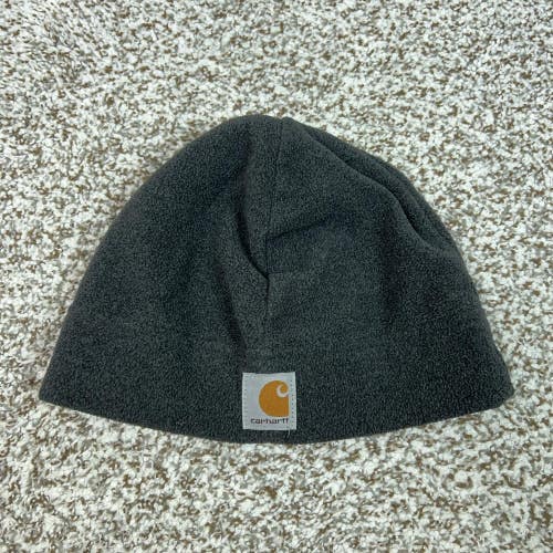 Carhartt Mens Hat Beanie Gray Fleece Thermal One Size Workwear Winter Casual
