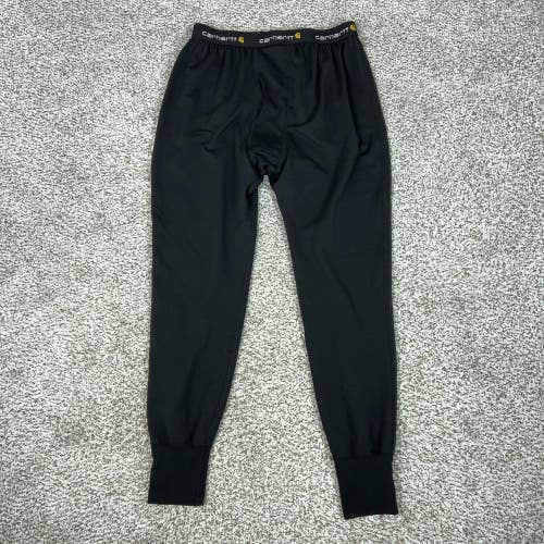 Carhartt Pants Mens XL Black Jogger Force Thermal Base Layer Leggings Workwear