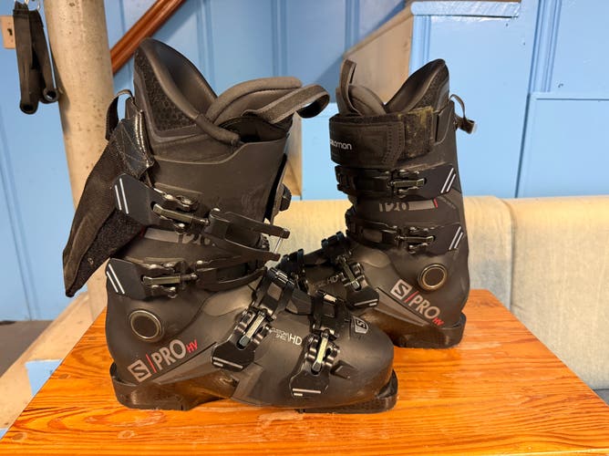 Mondo 25 & 25.5 Men's Salomon Salomon S/Pro HV 120 All Mountain Ski Boots Stiff Flex (Used)