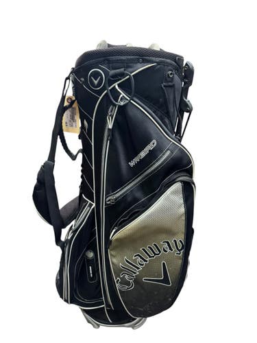 Used Callaway WARBIRD Mens Stand Bag Black And Grey 11835-S000213369