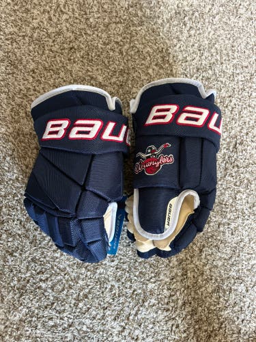 New NAHL Wranglers Bauer Vapor Team Pro Gloves 14"