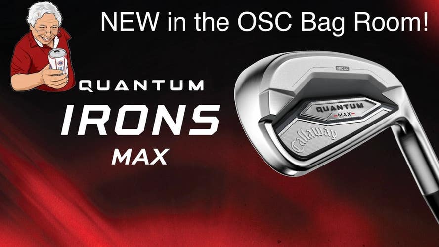 NEW RH Callaway Quantum Max Irons 5-AW KBS Max 90 Stiff Flex Steel 1601