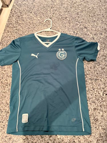 Green Medium/Large Kids Unisex Puma Jersey (Used)