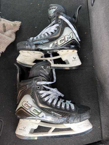 Black/White 2025 CCM JetSpeed FT8 Pro Hockey Skates Regular Width 10.25 (Used)