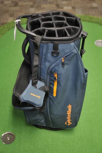 TaylorMade Flex Tech Crossover Stand Golf Bag Navy/Orange 14-Way Top #229388