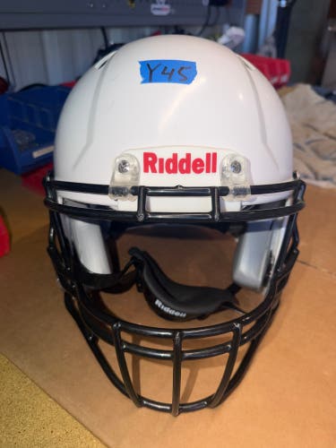 USED RIDDELL SPEED ICON YOUTH HELMET - LARGE - WHITE