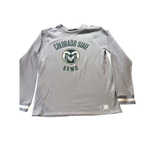 Under Armour Colorado State Rams Men’s XL Gray Long Sleeve Shirt NCAA CSU