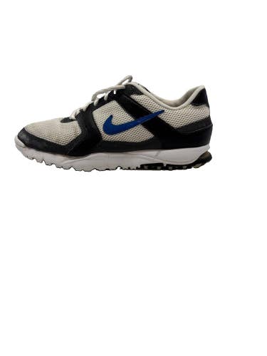 Nike Air Range Golf Shoes Mens 9.5 White Blue Black Spiked Cleats 418541