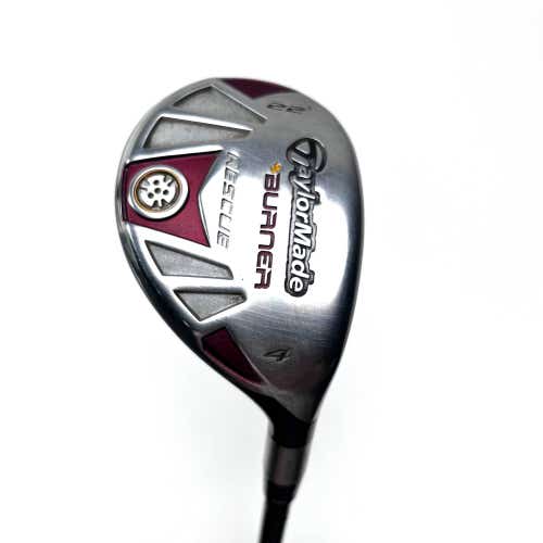 TaylorMade Burner Rescue 4 Hybrid 22* REAX SuperFast 65g Stiff Graphite Mens RH