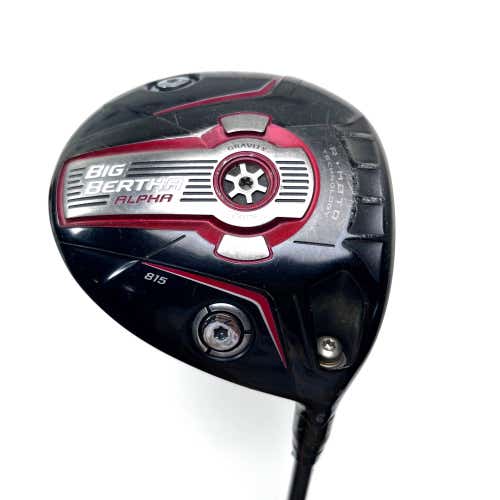 Callaway Big Bertha Alpha 815 Driver 9* Fujikura Blur 005 Stiff Graphite Mens RH