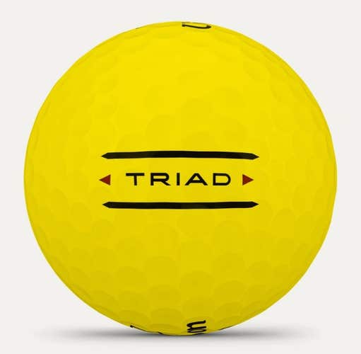 Wilson Staff Triad Golf Balls (Yellow, 3pk) 1 Sleeve 2025  NEW