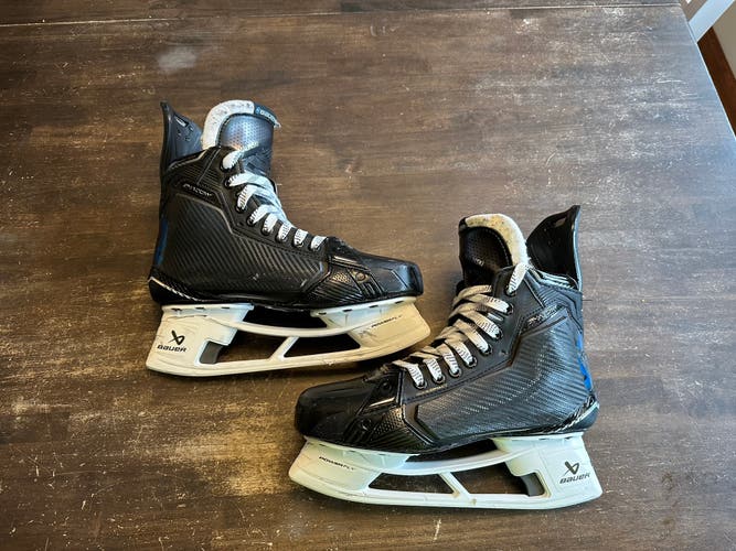 Black/Navy 2024 Bauer Supreme Shadow Hockey Skates Regular Width Pro Stock 8 (Used)
