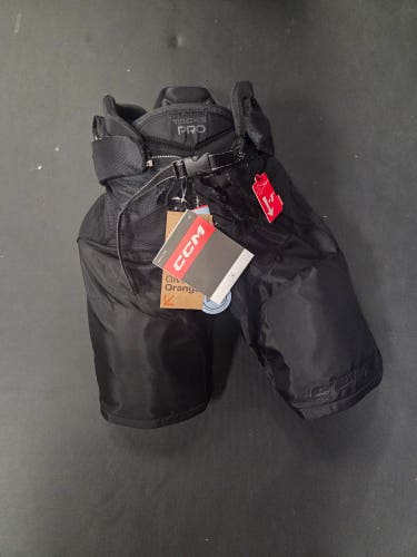 New Junior Large CCM Tacks Pro Hockey Pants All Black