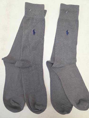 ST3 Mens Polo Crew Socks Lot of 2 Pair LARGE New