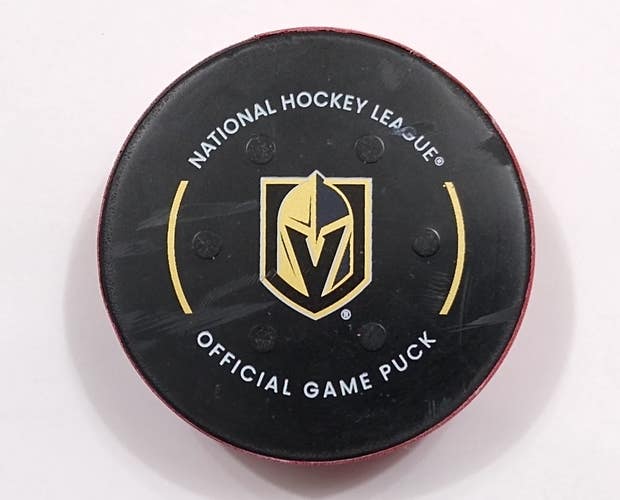 2-25-23 JACK EICHEL Vegas Golden Knights vs Dallas Stars NHL Game Used GOAL Puck