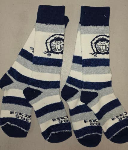 ST6 Mens Eskimo Joes Novelty Crew Socks Lot of2  Pair MEDIUM New
