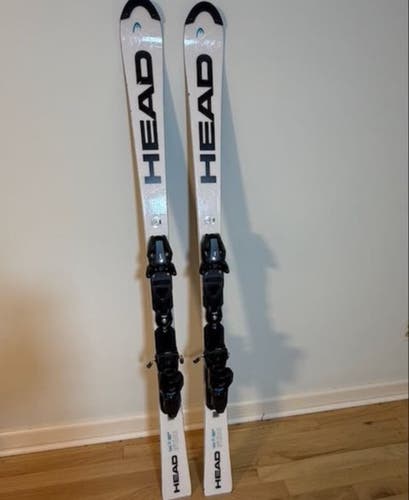 Kid's 2024 HEAD 144 cm Racing WC Rebels e-SL Team Skis With Bindings Max Din 11 (Used)