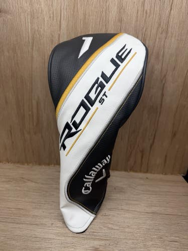 Callaway Rogue ST Driver Head Cover White Black 1 Wood Golf Headcover OEM