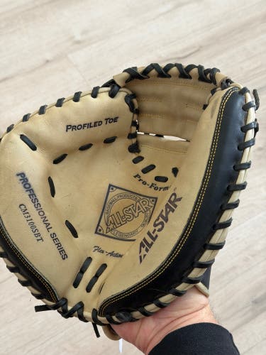 All Star CM3100SBT LH Throw Catcher's Baseball Glove 33.5" (Used)